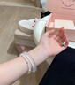 冰種白月光玉髓手鐲天然高冰瑪瑙鐲子玉手鐲女士玉鐲情人節禮物 白月光 51-52 曬單實(shí)拍圖