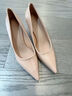 冶芷裸色職業(yè)高跟鞋尖頭粗跟通勤面試正裝皮鞋空姐氣質(zhì)配裙子5cm單鞋 裸色 5cm 37 曬單實(shí)拍圖