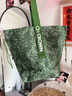 科羅恩（CNCROWN）飯盒手提包加厚耐用大容量保溫袋外出時(shí)尚便當包簡(jiǎn)約上班 耐用加厚嫩芽綠色束口袋 曬單實(shí)拍圖