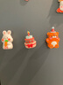 兮曉新款兔子冰箱貼磁貼高級創(chuàng  )意3d立體卡通可愛(ài)小動(dòng)物生日磁吸裝飾貼 派對帽 兔子吃蘿卜 曬單實(shí)拍圖
