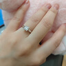 ICESTRELLA18鉆石戒指莫桑石公主方鉆戒女簡(jiǎn)約大方婚戒送女友 簡(jiǎn)約款-1克拉-莫桑石 曬單實(shí)拍圖