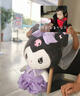可愛(ài)庫洛米玩偶超大號公主裙公仔毛絨玩具睡覺(jué)抱枕美樂(lè )蒂生日禮物 紫色裙子庫洛米 65厘米左右 曬單實(shí)拍圖