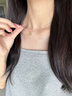 傾愛黃金項鏈女999足金銀杏葉吊墜三生有幸套鏈送女友生日禮物 三生有幸黃金吊墜-贈925閃歐鏈 曬單實拍圖