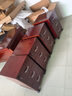 東業(yè)家具 辦公桌胡桃木皮傳統油漆老板桌經(jīng)理主管桌 1.8米班臺+側柜+活動(dòng)柜 曬單實(shí)拍圖