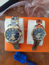 金仕盾（JIN SHI DUN）瑞士認證品牌情侶手表一對機械表全自動(dòng)鏤空飛輪時(shí)尚輕奢男女對表 升級加強版-間藍情侶【5年換新/終身?！?曬單實(shí)拍圖