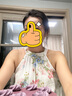 太平鳥【張婧儀同款】女裝掛脖連衣裙度假碎花吊帶裙夏A1FAE2514 彩色紋樣 M 曬單實(shí)拍圖