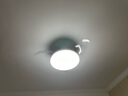 美的（Midea）風(fēng)扇燈餐廳吊扇燈led臥室燈隱形扇葉遙控三防燈具1級能效包安裝 曬單實拍圖