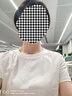拇指白小T三代水云棉短袖純棉T恤男白小丅百搭免燙打底衣服 白色女款 L 曬單實拍圖