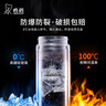 希諾雙層玻璃杯男家用商務(wù)辦公泡茶杯子過濾車載水杯XN-9607 410mL 曬單實拍圖