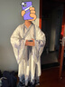 韞舜漢服男童國學(xué)服兒童中國風(fēng)古裝書童服裝幼兒園小學(xué)生演出服 文竹里衣+大袖衫 （男女同款） 160 碼丨適合155-165cm 曬單實拍圖
