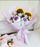 京東鮮花向日葵花束編織毛線(xiàn)成品生日禮物女生教師節禮物送老師女友閨蜜 曬單實(shí)拍圖