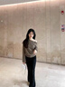 浪莎微喇西裝褲女春秋季高腰寬松垂墜感闊腿褲女黑色百搭顯瘦西褲女 黑色 L (建議101-115斤) 曬單實拍圖