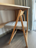 尚馨閣實(shí)木折疊書(shū)桌學(xué)生家用臥室簡(jiǎn)易小戶(hù)型寫(xiě)字臺學(xué)習桌電腦桌整裝發(fā)貨 【原木色-100CM】折疊桌+折疊椅 曬單實(shí)拍圖