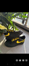 耐克（NIKE）【定制】AirForce1玖制空軍一號警戒工業(yè)機能風(fēng)潑墨防滑低幫板鞋 黑黃 38.5 曬單實拍圖