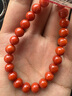 石玥珠寶精品7-8mm涼山南紅瑪瑙手串本命年轉(zhuǎn)運珠手鏈男女士款禮物 曬單實拍圖
