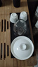 菲享羊脂玉茶具套裝三才蓋碗家用不燙手泡茶碗德化陶瓷功夫茶杯帶蓋子 羊脂玉雅悅描金茶具套裝-如意款 【蓋碗+二杯+玻璃公道杯+茶盤(pán)】 曬單實(shí)拍圖