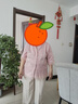 俞兆林優(yōu)品媽媽夏裝套裝中老年女裝時(shí)尚洋氣棉麻小衫50-60歲老太太夏季衣服 粉紫上衣+刺繡米白褲子 3XL 建議120-130斤 曬單實(shí)拍圖