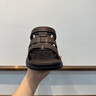 Jeep吉普皮涼鞋男夏季透氣軟底外穿涼拖鞋涉水溯溪沙灘鞋男休閑爸爸鞋 棕色 41 曬單實(shí)拍圖