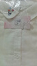暖喬全棉雙層棉紗白襯衫女長袖寬松顯瘦刺繡學院風文藝打底純棉襯衣 白色 M（120-130斤） 曬單實拍圖