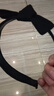 左歐（Zuoou）簡(jiǎn)約布藝蝴蝶結發(fā)箍女2025新款百搭發(fā)卡頭箍帶齒防滑發(fā)捆發(fā)夾發(fā)飾 純黑色蝴蝶結 曬單實(shí)拍圖