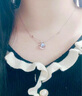 中國黃金（CHINA GOLD）S925銀星光螢火蟲項鏈女款優(yōu)雅百搭吊墜節(jié)日生日禮物送女友愛人 星光螢火蟲項鏈 曬單實拍圖