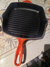 酷彩（Le Creuset）法國進口琺瑯鍋鑄鐵鍋26cm方形烤鍋平底牛排煎烤鍋電磁爐燃氣通用 【1-4口之家】紅色 26cm 曬單實拍圖