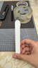 得力紐賽（NUSIGN)小號撞色設計美工刀壁紙刀裁紙刀 辦公用品 尾部自帶折刀器 漢玉白 NS063 曬單實拍圖