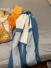 奧蒙威新款古裝兒童漢服國學服男女童詩朗誦幼兒國書童舞臺演出服KJ-9 KJ-9湖藍拼接直袖 160 曬單實拍圖