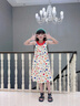 G.DUCKKIDS2025新款夏季女童波點(diǎn)連衣裙甜美可愛(ài)露背設計百搭裙子兒童夏裝 紅色 100 cm 曬單實(shí)拍圖