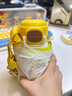 草莓生活汪汪隊(duì)兒童保溫杯幼兒園316食品級吸管雙飲水杯上學(xué)水壺實(shí)用禮物 曬單實(shí)拍圖