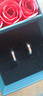 夢芊汐999純銀情侶戒指一對男女款素圈對戒異地戀七夕情人節(jié)禮物送女友 冰川情侶對戒（活口）可調(diào)節(jié)大小 曬單實拍圖