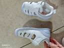 基諾浦 嬰兒學(xué)步鞋夏季軟底透氣涼鞋8-18個(gè)月男女兒童機能鞋GB2420 白色/淺灰 20 125mm 適合腳長(cháng)125-129mm 曬單實(shí)拍圖
