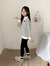 moonkids女童褲子秋裝打底褲春秋童裝2025新款兒童外穿秋季純棉休閑女寶寶 9658黑色（春秋款） 110 cm 曬單實(shí)拍圖