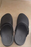 crocs卡駱馳舒樂洞洞鞋沙灘鞋男鞋包頭女鞋拖鞋|209964 黑色-001 41 /42(260mm) 曬單實拍圖