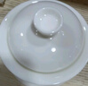 元青佳盛功夫茶具三才蓋碗全孔過(guò)濾360度出水蓋碗羊脂玉白瓷泡茶碗 曬單實(shí)拍圖