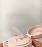 WOIBABY適配貝親直飲吸管奶瓶配件學(xué)飲吸管水杯蓋寬口徑手柄三代通用 粉色（12個(gè)月+）吸管彈力杯蓋+手提繩+手柄 曬單實(shí)拍圖