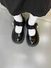 栢啟歆瑪麗珍女鞋小皮鞋女厚底樂(lè )福單鞋粗跟珍珠日系jk學(xué)院英倫風(fēng)小皮鞋 黑色 37 曬單實(shí)拍圖