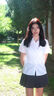 茯見白色職業(yè)短袖襯衫女夏季2025年新款收腰jk襯衣小個子法式掐腰上衣 白色 S 曬單實拍圖