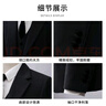 帕托瓦西服套裝男修身職業(yè)正裝男士西裝商務(wù)小西裝結(jié)婚禮服男黑色2XL 曬單實(shí)拍圖