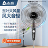 志高（CHIGO）電風(fēng)扇落地扇家用臺式夏天小宿舍遙控立式搖頭工業(yè)大風(fēng)力電扇 16英寸機械五葉三檔定時1.7米線 曬單實拍圖
