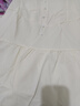 妙奕嘉白色連衣裙裙子女夏季2025新款小個(gè)子顯瘦吊帶裙法式洋氣減齡氣質(zhì) 杏白色紐扣木耳邊溫柔系短裙 L 【建議80-110斤】 曬單實(shí)拍圖