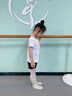艾舞戈兒童舞蹈褲黑色平角短褲芭蕾舞打底三分褲練功褲 黑色140碼 曬單實拍圖