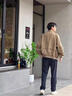 羅蒙（ROMON）七夕情人節(jié)禮物夾克男士春秋款潮流翻領(lǐng)外套戶外休閑百搭長袖上衣 曬單實(shí)拍圖