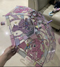 小馬寶莉兒童雨傘透明長柄彩窗雨傘學生上學可愛女孩藍色 曬單實拍圖