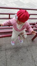 巴布豆童鞋寶寶鞋子童鞋春秋小童板鞋軟底學(xué)步鞋女102203012胭脂紅22 曬單實拍圖