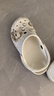 crocs卡駱馳洞洞鞋貝雅男鞋女鞋輕便耐磨一腳蹬拖鞋休閑鞋|10126 白-100 36 /37(220mm) 曬單實(shí)拍圖
