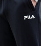 FILA 斐樂官方男士針織長褲2025秋季新款時尚休閑寬松收口運動褲 正黑色-BK XL 180/88A/XL 曬單實拍圖