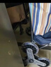 爬樓梯便攜購物買菜車小拉車家用可折疊輕便手拉桿拖車老人手推車 豪華款車架+金鋼水晶輪+藍條紋 曬單實拍圖