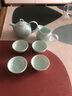 華光國瓷 華青瓷骨瓷茶具一茶壺四茶杯一公道杯 青之云 功夫茶具 6頭禮盒裝 曬單實拍圖