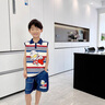 G.DUCKKIDS小黃鴨聯(lián)名奧特曼衣服男童無(wú)袖套裝夏季小男孩寶寶兒童背心夏裝 綠色 130 (建議115-125cm 5.2-7周歲) 曬單實(shí)拍圖